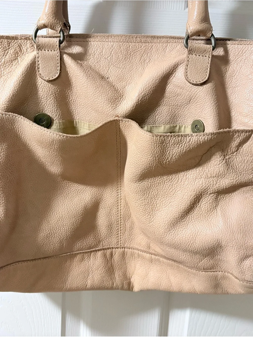 Anabaglish beige leather